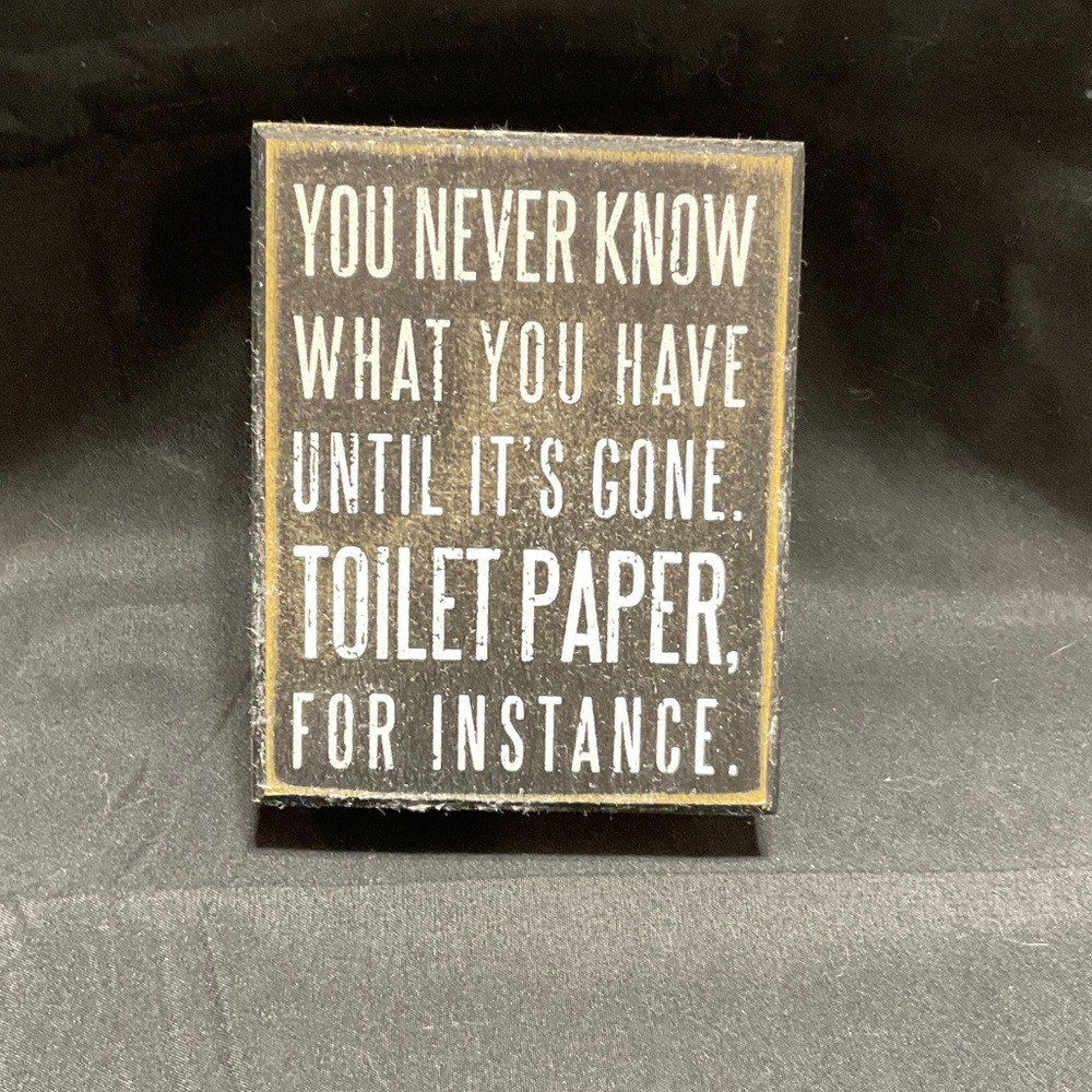 Primitives by Kathy Black Wooden Sign. 4”x5”.